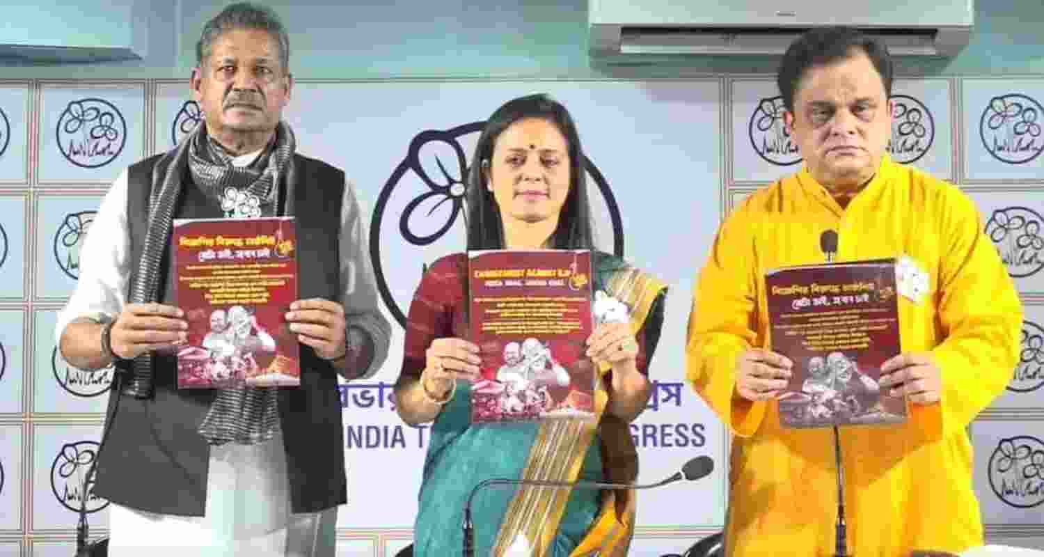 The TMC’s response was presented by state minister Bratya Basu along with party MPs Mahua Moitra and Kirti Azad. The TMC’s response was presented by state minister Bratya Basu along with party MPs Mahua Moitra and Kirti Azad.