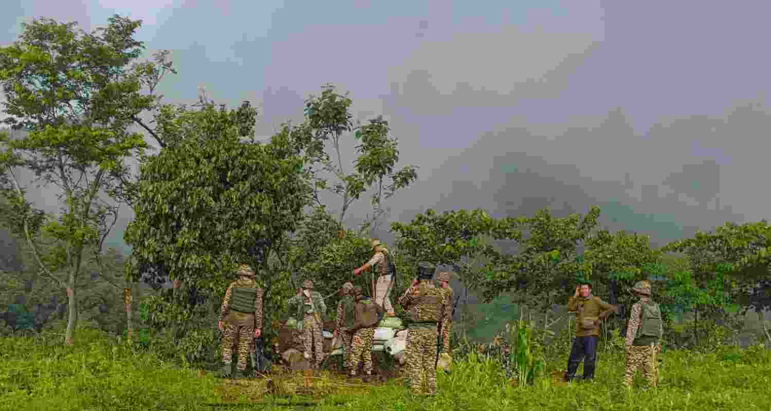 Security forces recovered arms and ammunition, destroyed 30 illegal bunkers and detained four people during search operations in Manipur's Kangpokpi. Security forces recovered arms and ammunition, destroyed 30 illegal bunkers and detained four people during search operations in Manipur's Kangpokpi.