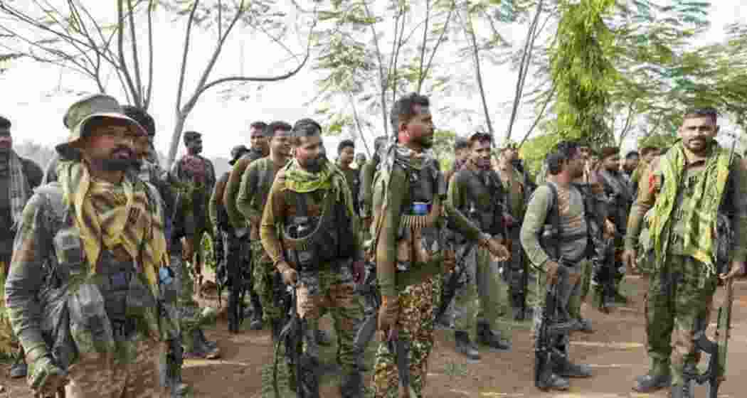 Security personnel during an encounter with Naxalites in Chhattisgarh. Security personnel during an encounter with Naxalites in Chhattisgarh.