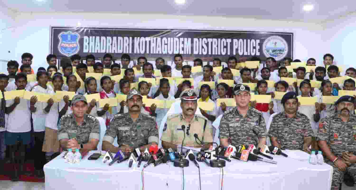 Operation Cheyutha: 64 Maoists surrender in T'gana Operation Cheyutha: 64 Maoists surrender in T'gana