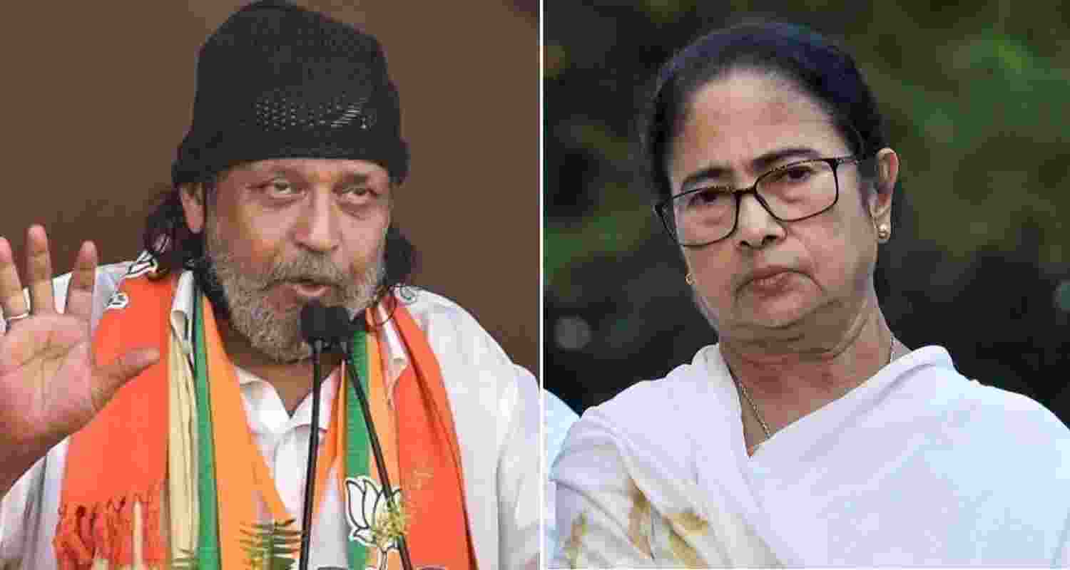 Bharatiya Janata Party leader Mithun Chakraborty and West Bengal CM Mamata Banerjee. Bharatiya Janata Party leader Mithun Chakraborty and West Bengal CM Mamata Banerjee.