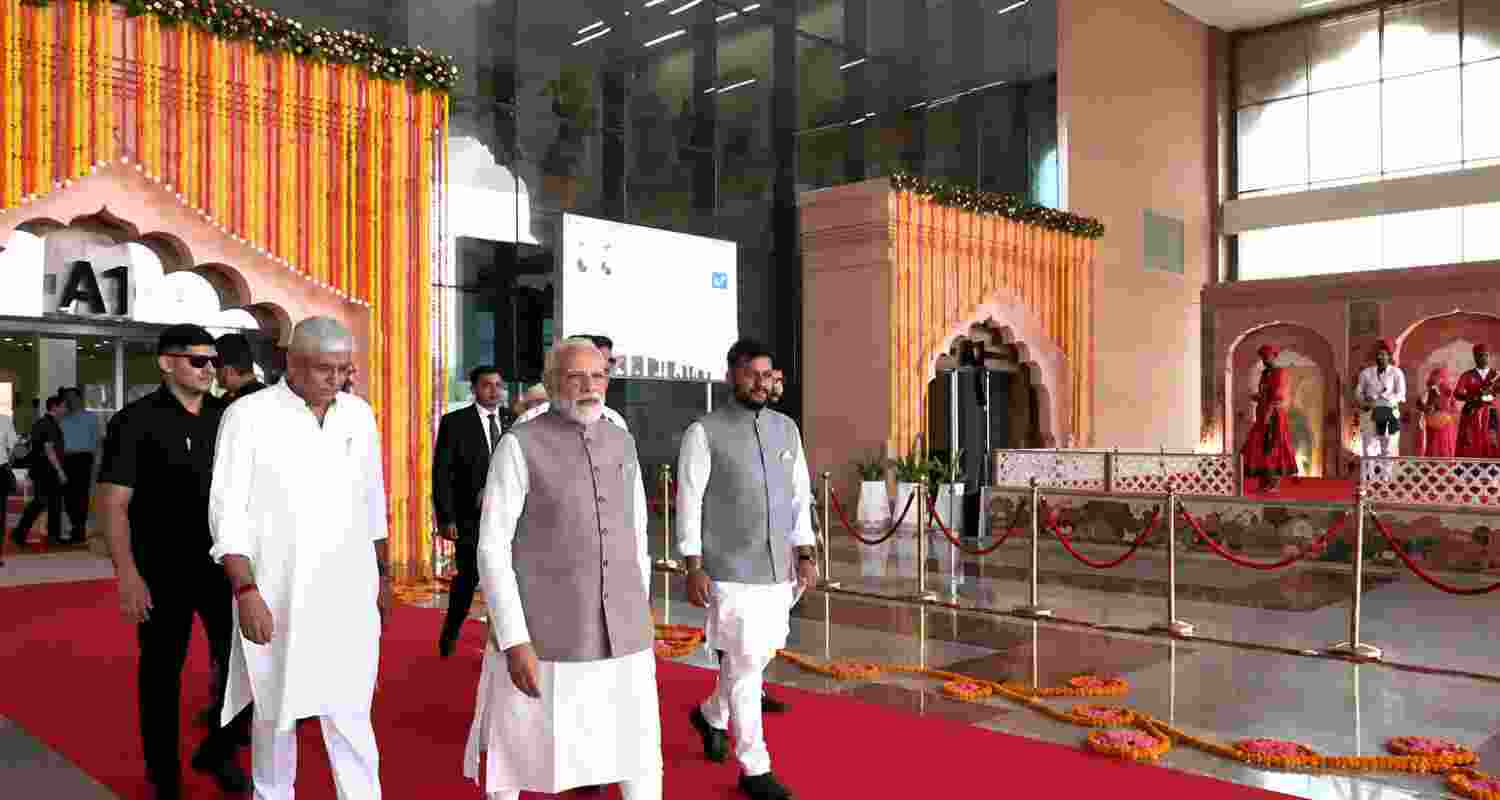 PM Narendra Modi inaugurated Jodhpur Airport's new terminal and launched the revamped UDAN scheme to strengthen regional air connectivity. PM Narendra Modi inaugurated Jodhpur Airport's new terminal and launched the revamped UDAN scheme to strengthen regional air connectivity.