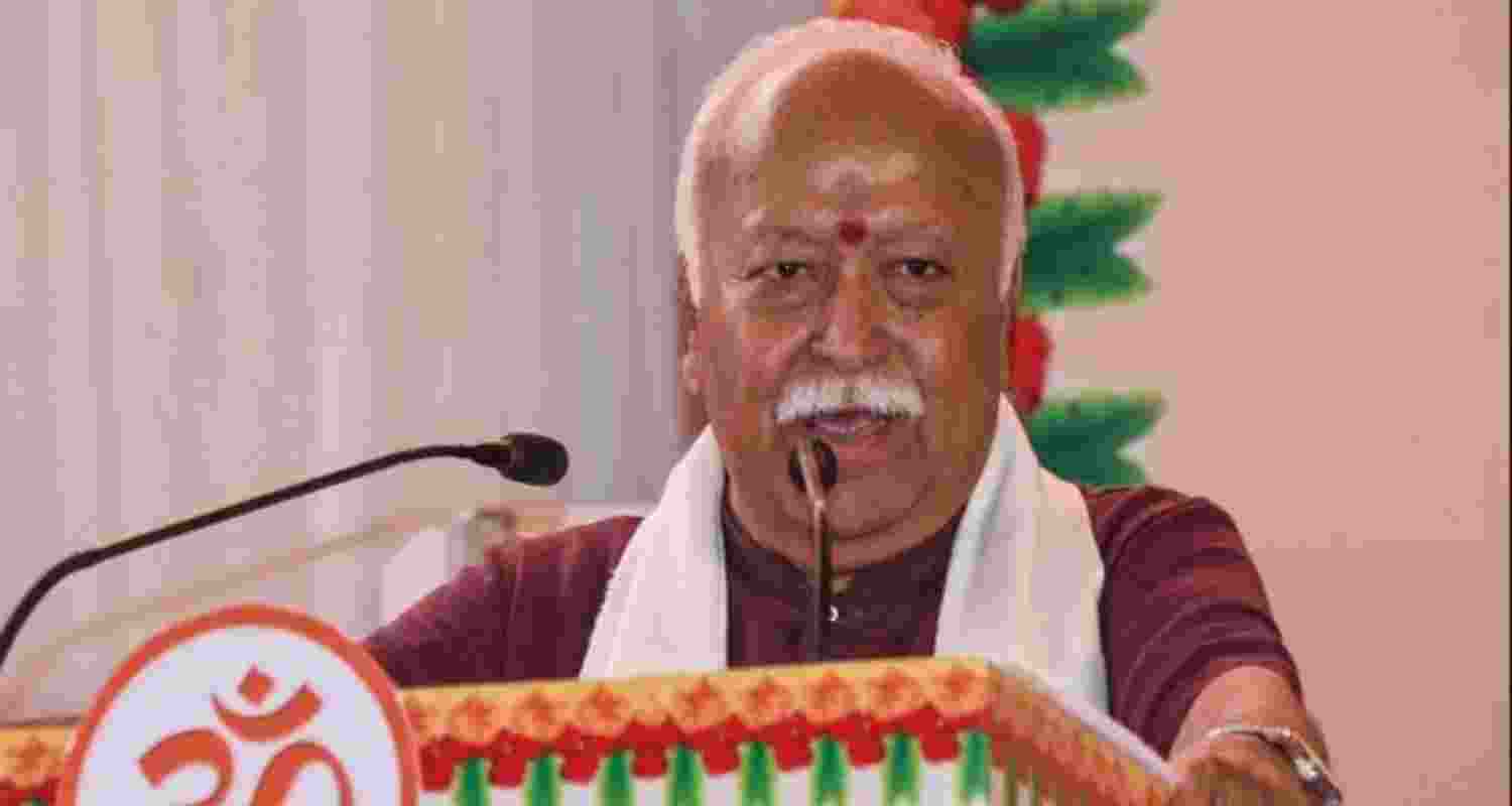 Rashtriya Swayamsevak Sangh (RSS) chief, Mohan Bhagwat - file image. Rashtriya Swayamsevak Sangh (RSS) chief, Mohan Bhagwat - file image.