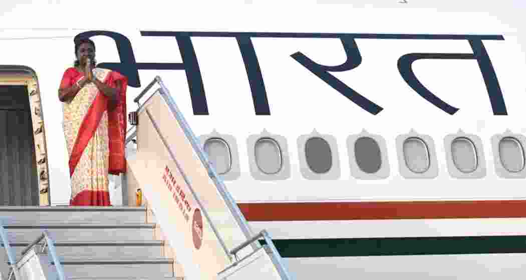 President Droupadi Murmu departs for the Vatican to attend the funeral of Pope Francis, who passed away at 88, representing India in offering homage to the revered global spiritual leader. (Image:X) President Droupadi Murmu departs for the Vatican to attend the funeral of Pope Francis, who passed away at 88, representing India in offering homage to the revered global spiritual leader. (Image:X)