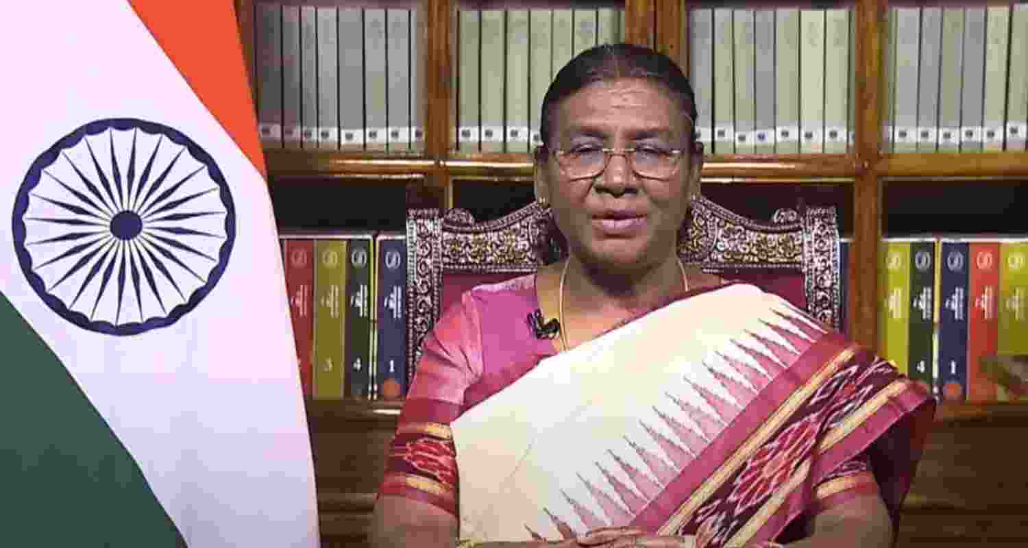 President Droupadi Murmu. President Droupadi Murmu.