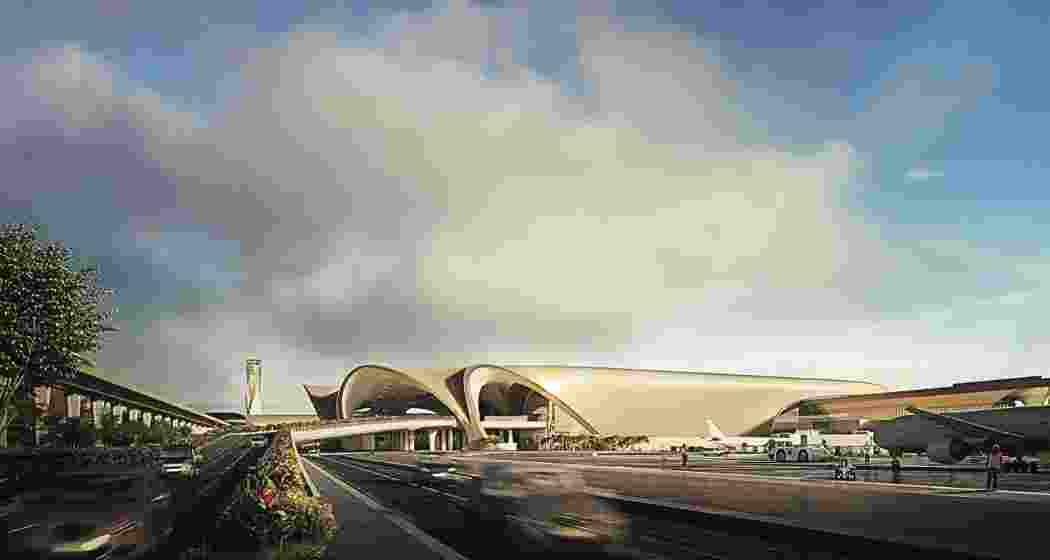 Prototype view of the new Navi Mumbai International Airport. Prototype view of the new Navi Mumbai International Airport.
