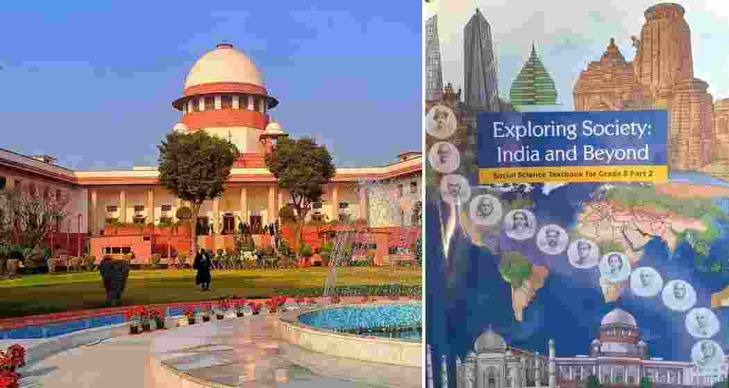 A view of the Supreme Court of India in New Delhi, where the Centre informed the court about forming an expert panel to review a Class 8 NCERT chapter on the judiciary. A view of the Supreme Court of India in New Delhi, where the Centre informed the court about forming an expert panel to review a Class 8 NCERT chapter on the judiciary.