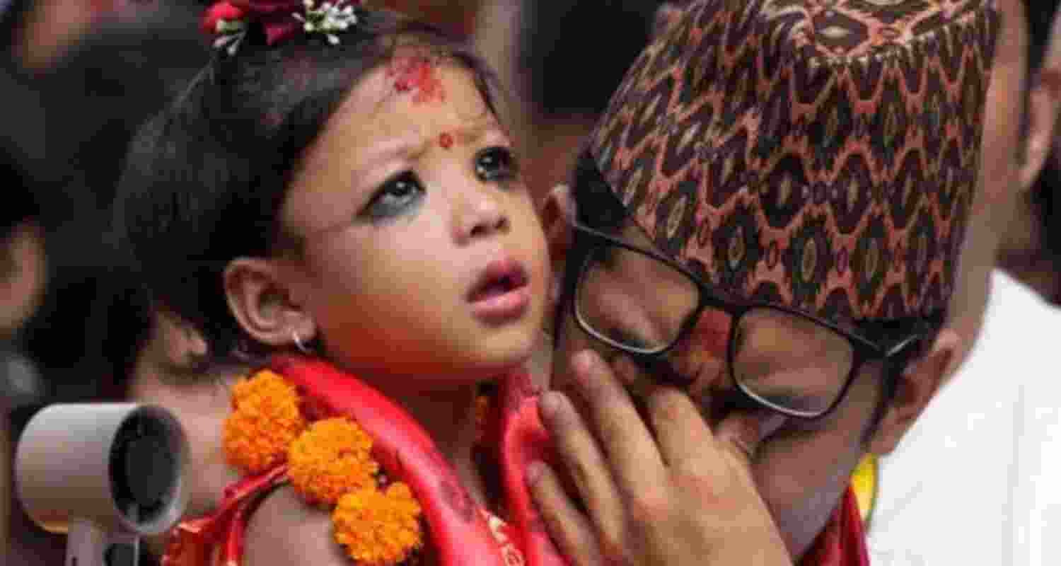 Nepal crowns two-year-old Aryatara Shakya as new Kumari. Nepal crowns two-year-old Aryatara Shakya as new Kumari.