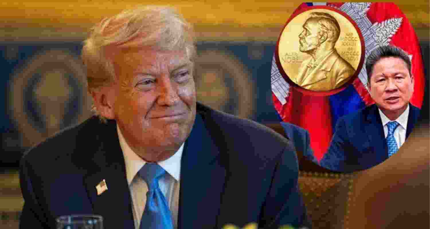 Cambodia has formally nominated former US President Donald Trump for the Nobel Peace Prize, joining Pakistan and Israel in recognising what it called his “historic contributions in advancing world peace.” Cambodia has formally nominated former US President Donald Trump for the Nobel Peace Prize, joining Pakistan and Israel in recognising what it called his “historic contributions in advancing world peace.”