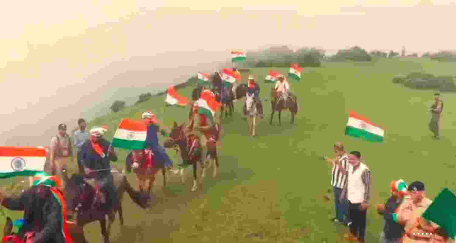 Nomadic tribals in Rajouri district organise Tiranga Horse Rally as part of the Har Ghar Tiranga initiative. Nomadic tribals in Rajouri district organise Tiranga Horse Rally as part of the Har Ghar Tiranga initiative.