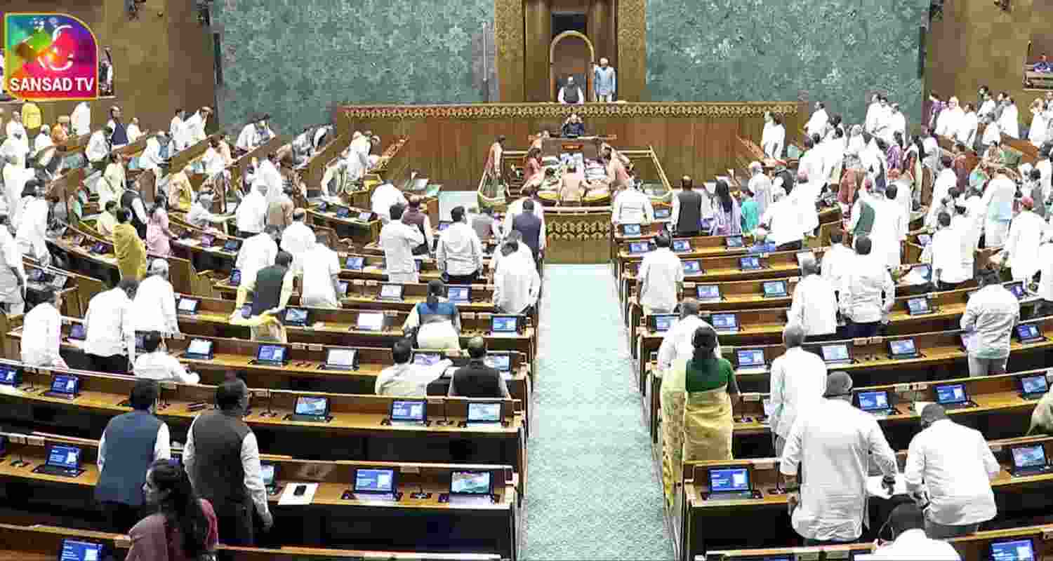 Priyanka Gandhi says BJP-INDIA bloc face-off at Parliament is unprecedented as protests, sloganeering and disruptions marked the session's final day. Priyanka Gandhi says BJP-INDIA bloc face-off at Parliament is unprecedented as protests, sloganeering and disruptions marked the session's final day.