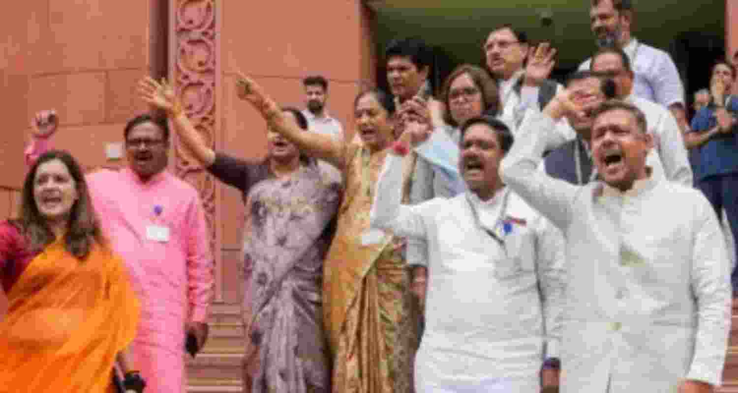 INDIA bloc to protest against Union Budget 2024 in Parliament today
INDIA bloc to protest against Union Budget 2024 in Parliament today