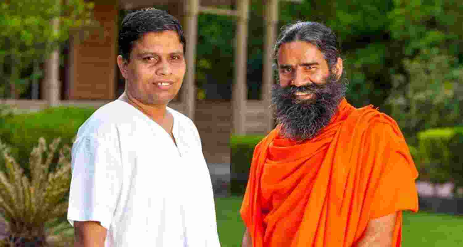 Ayurved Acharya Balkrishna and Ramdev. Ayurved Acharya Balkrishna and Ramdev.