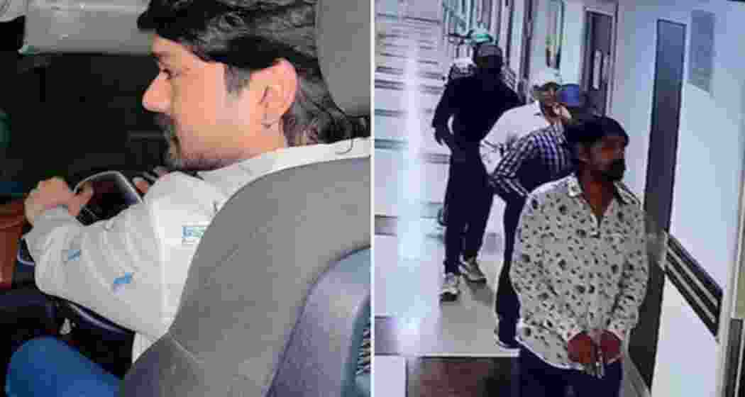 CCTV footage shows the assailants walking through the hospital lobby moments before gangster Chandan Mishra was gunned down by five armed men inside a private cabin. CCTV footage shows the assailants walking through the hospital lobby moments before gangster Chandan Mishra was gunned down by five armed men inside a private cabin.