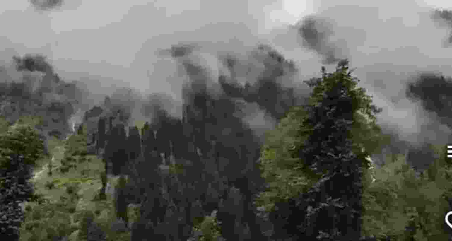 Pir Panjal sees light snowfall in Jammu and Kashmir on Saturday. Pir Panjal sees light snowfall in Jammu and Kashmir on Saturday.