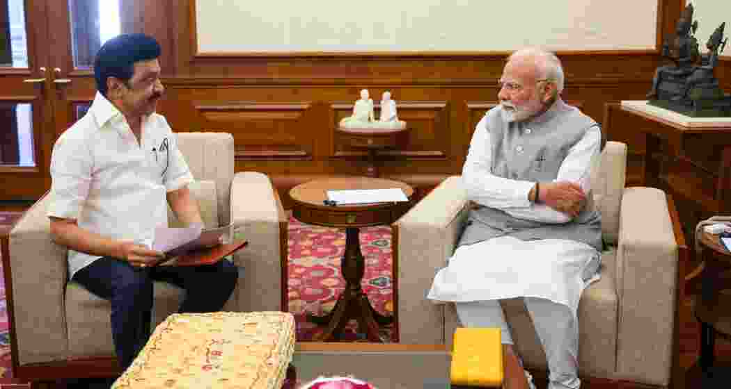 MK Stalin with PM Modi. MK Stalin with PM Modi.