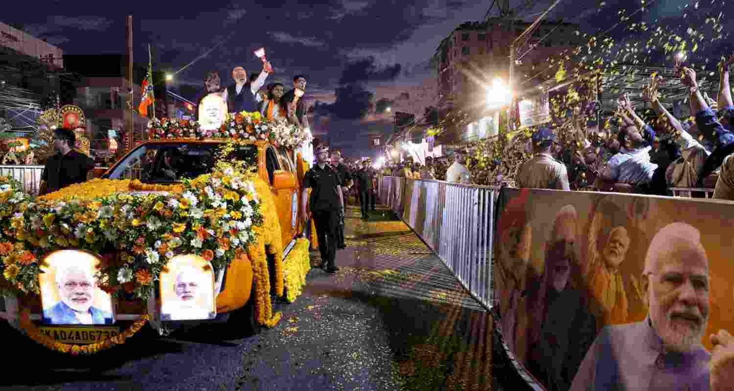 Narendra Modi to launch BJP’s Bengal poll campaign in Cooch Behar, address rally outlining vision, targeting TMC ahead of April 23, 29 voting. Narendra Modi to launch BJP’s Bengal poll campaign in Cooch Behar, address rally outlining vision, targeting TMC ahead of April 23, 29 voting.