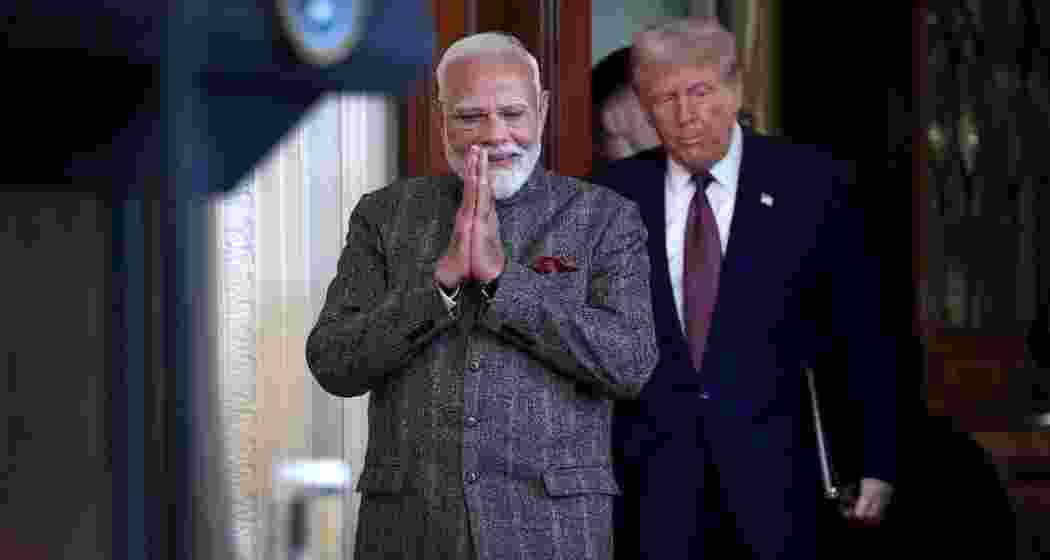 Narendra Modi and Donald Trump at the White House in February, 2025. (Image: Getty) Narendra Modi and Donald Trump at the White House in February, 2025. (Image: Getty)