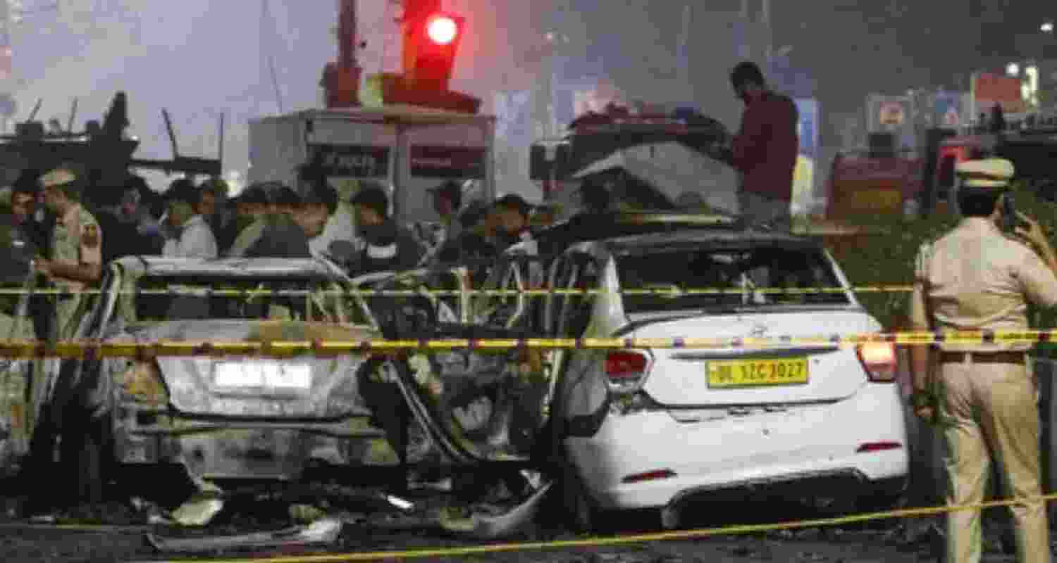 Police personnel at the site of Delhi blast. (File Photo) Police personnel at the site of Delhi blast. (File Photo)