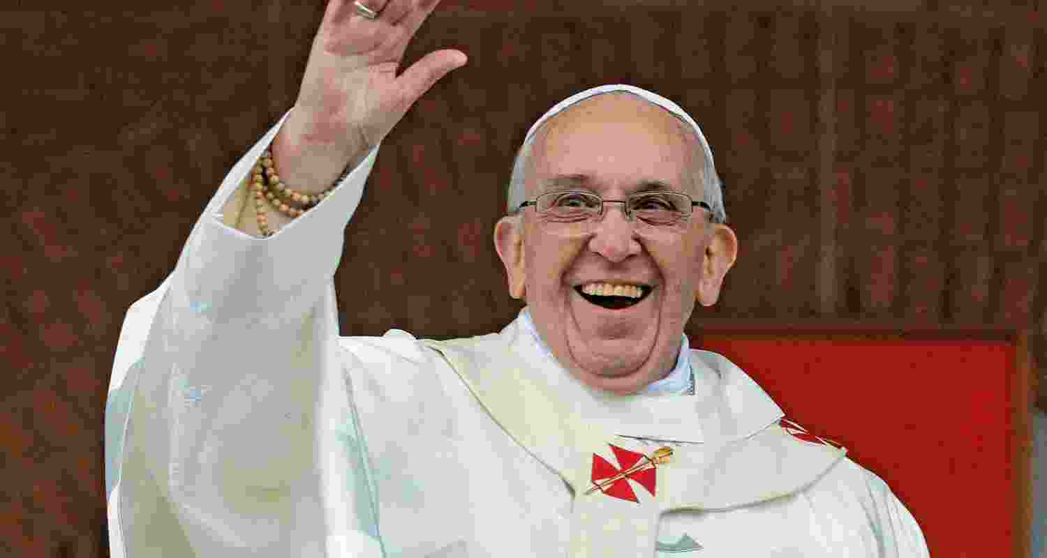 A file photo of Pope Francis. A file photo of Pope Francis.