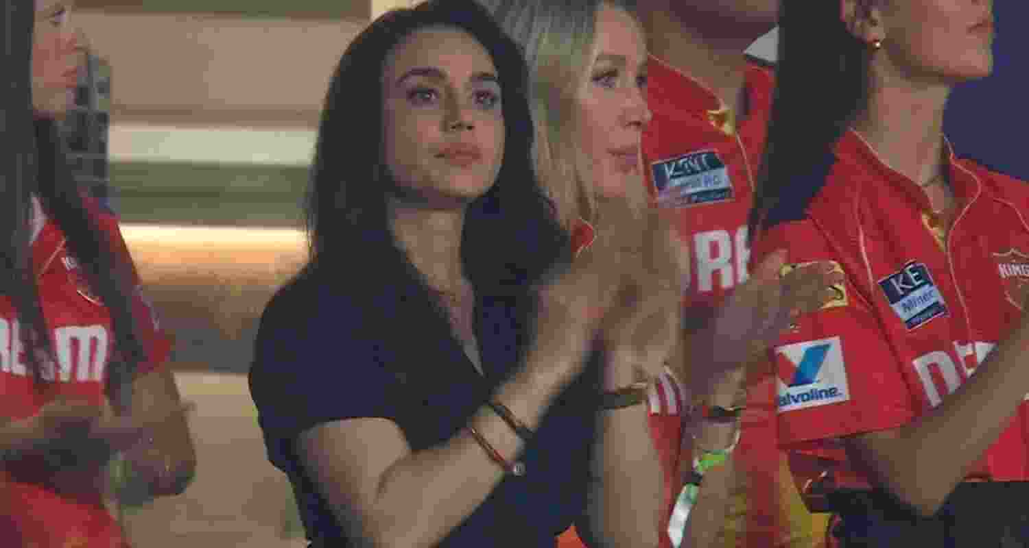 Preity Zinta thanks fans after mid-match evacuation in Dharamsala Preity Zinta thanks fans after mid-match evacuation in Dharamsala