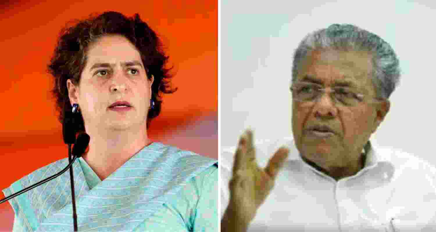 Vijayan slams Priyanka over alleged Jamaat links in Wayanad Vijayan slams Priyanka over alleged Jamaat links in Wayanad