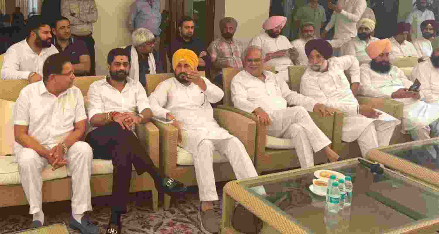 Punjab Congress leaders attend a meeting chaired by AICC general secretary and Punjab in-charge Bhupesh Baghel in Chandigarh on Saturday. Punjab Congress leaders attend a meeting chaired by AICC general secretary and Punjab in-charge Bhupesh Baghel in Chandigarh on Saturday.