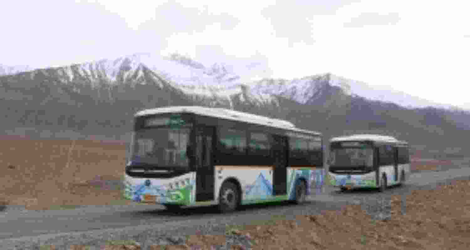 Ladakh's public transport gets boost,33 e-buses sanctioned by GoI Ladakh's public transport gets boost,33 e-buses sanctioned by GoI