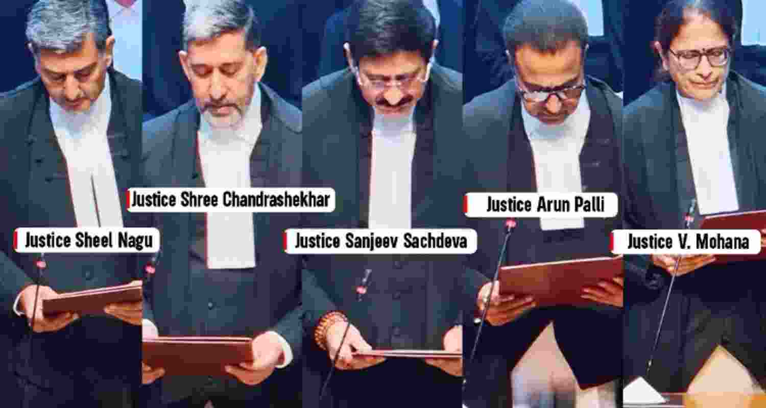 5 new SC judges take oath, assume office ,Court strength at 37 5 new SC judges take oath, assume office ,Court strength at 37