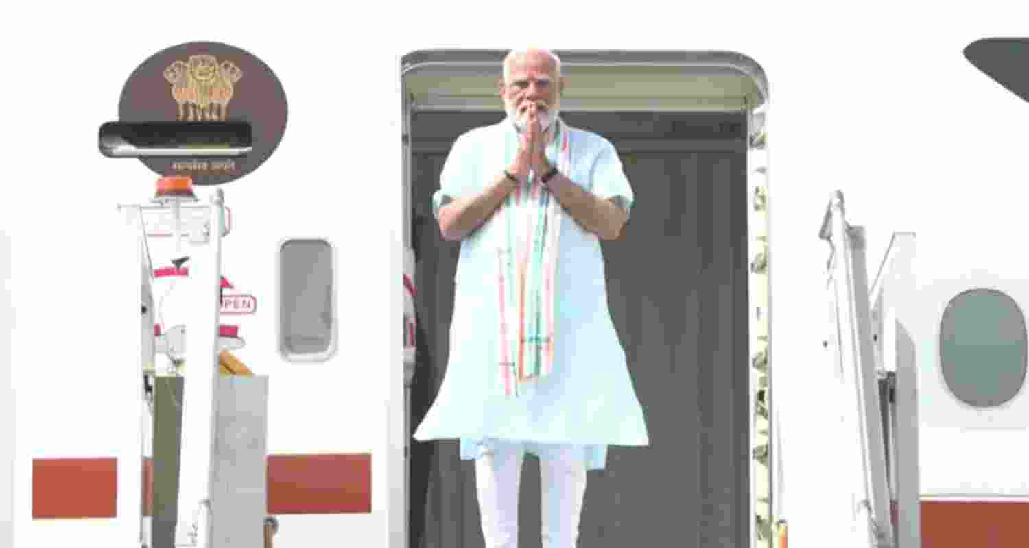 PM Modi embarks on France, Slovakia visit, G-7 summit core agenda PM Modi embarks on France, Slovakia visit, G-7 summit core agenda
