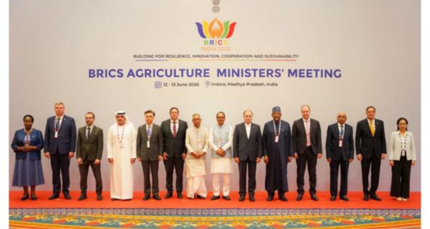 The 16th BRICS Agriculture Ministers' Meeting concluded in Indore, Madhya Pradesh, with member countries unanimously adopting a Joint Declaration on farmer centric initiatives.