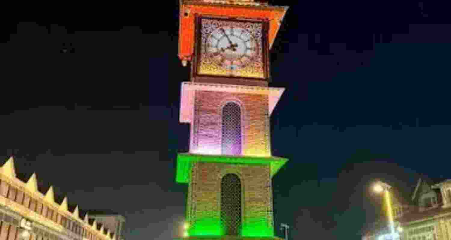Festive look at iconic Lal chowk with Independence Day fervour Festive look at iconic Lal chowk with Independence Day fervour