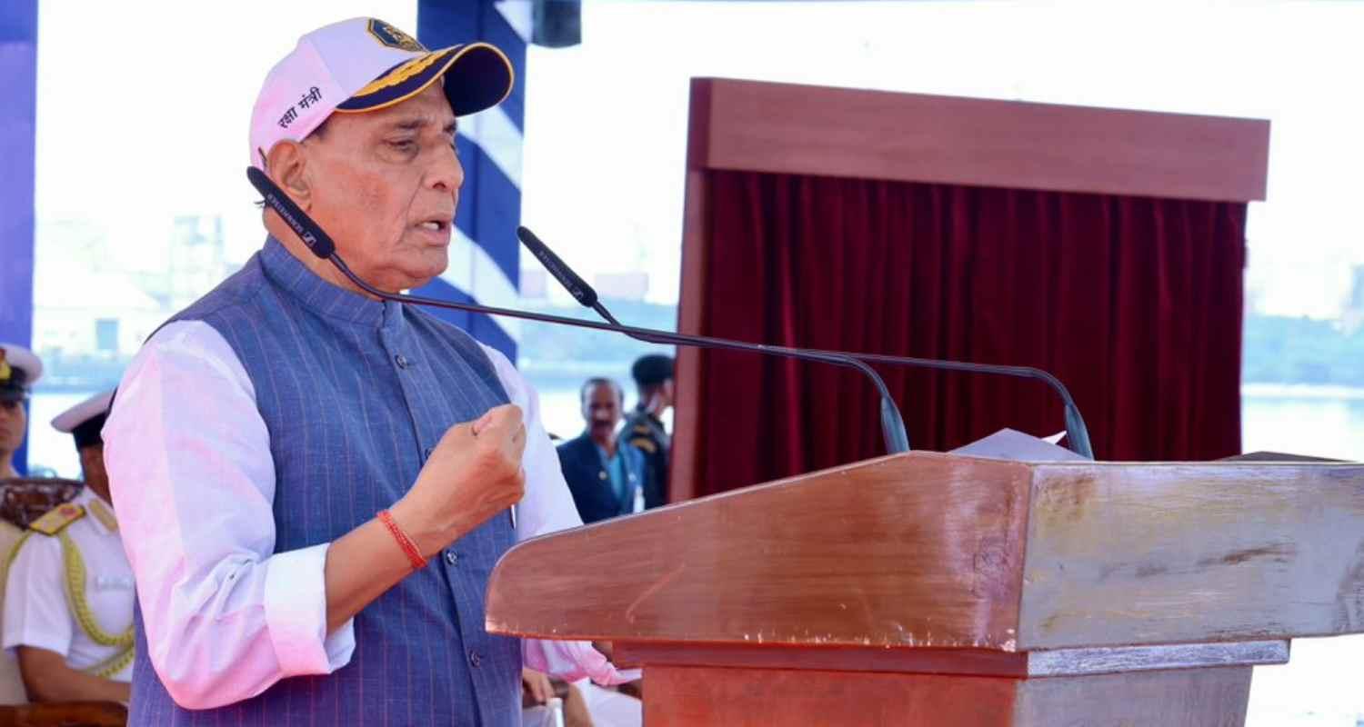 Rajnath Singh said recent conflicts highlight the need for a strong Navy as INS Mahendragiri was commissioned in Visakhapatnam. Rajnath Singh said recent conflicts highlight the need for a strong Navy as INS Mahendragiri was commissioned in Visakhapatnam.