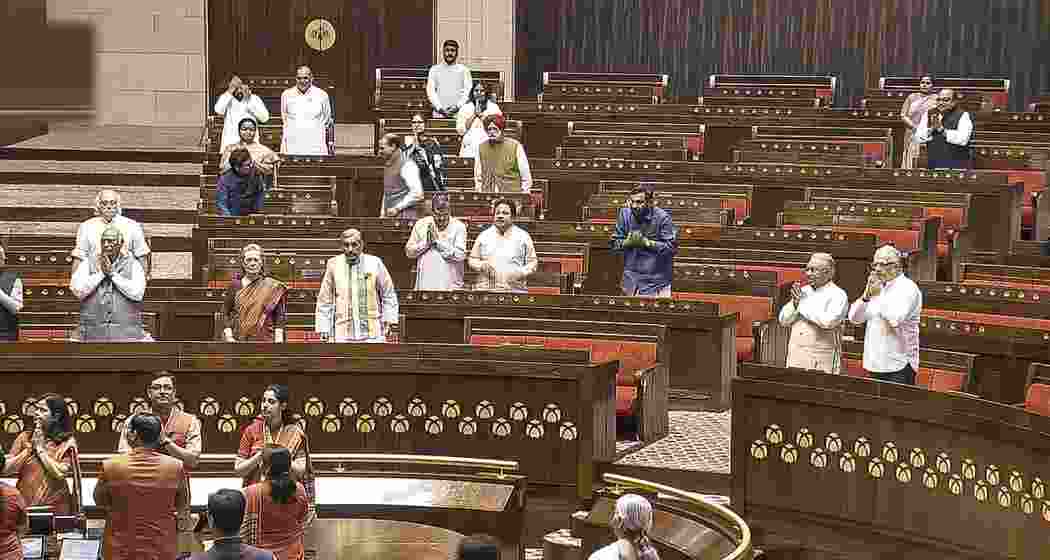The Rajya Sabha in session on Thursday. The Rajya Sabha in session on Thursday.