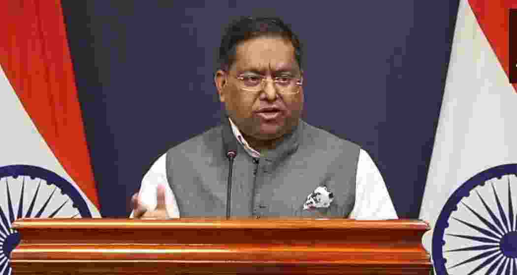 MEA spokesperson Randhir Jaiswal. MEA spokesperson Randhir Jaiswal.
