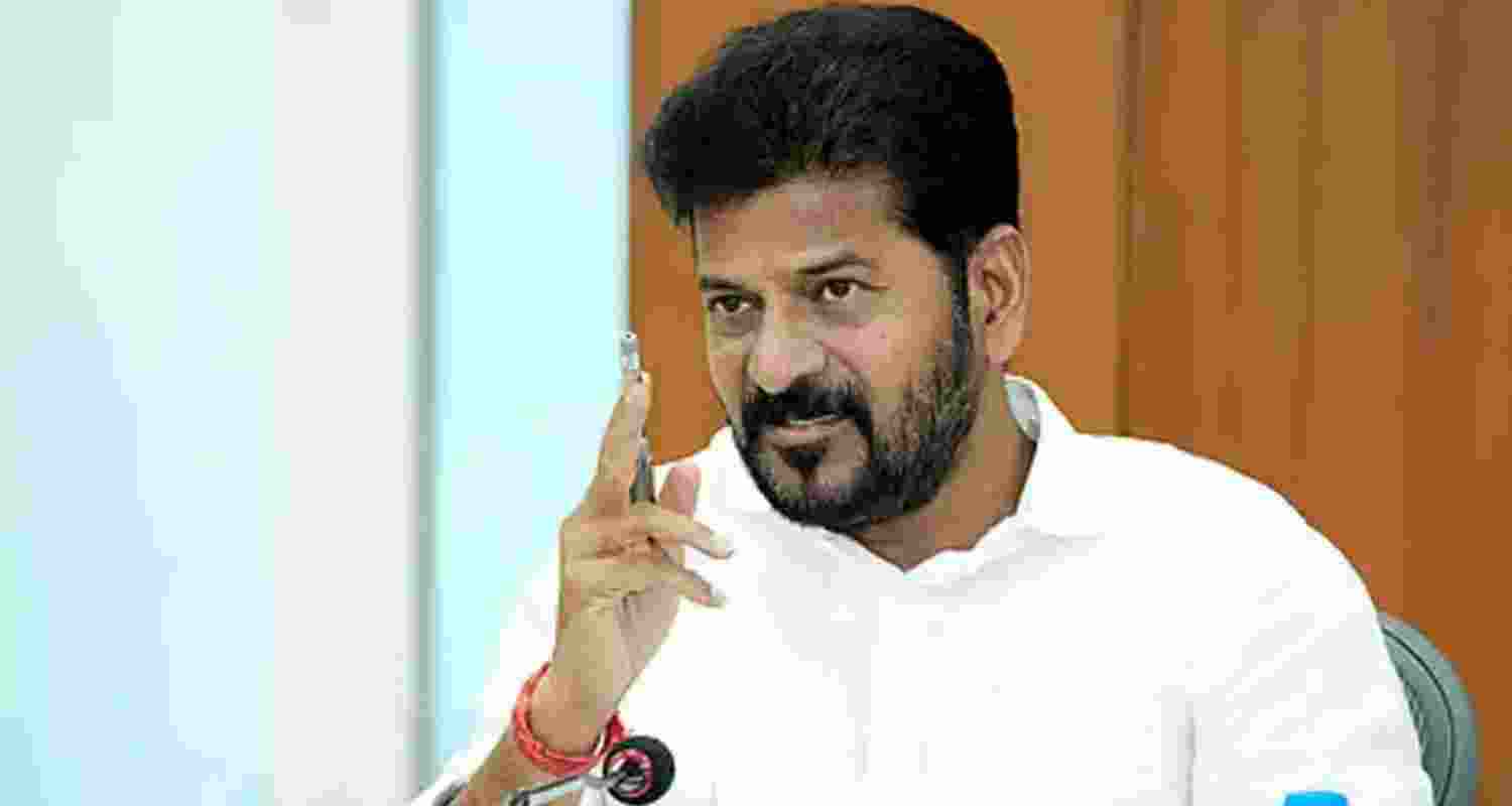 Telangana Chief Minister A Revanth Reddy. Telangana Chief Minister A Revanth Reddy.