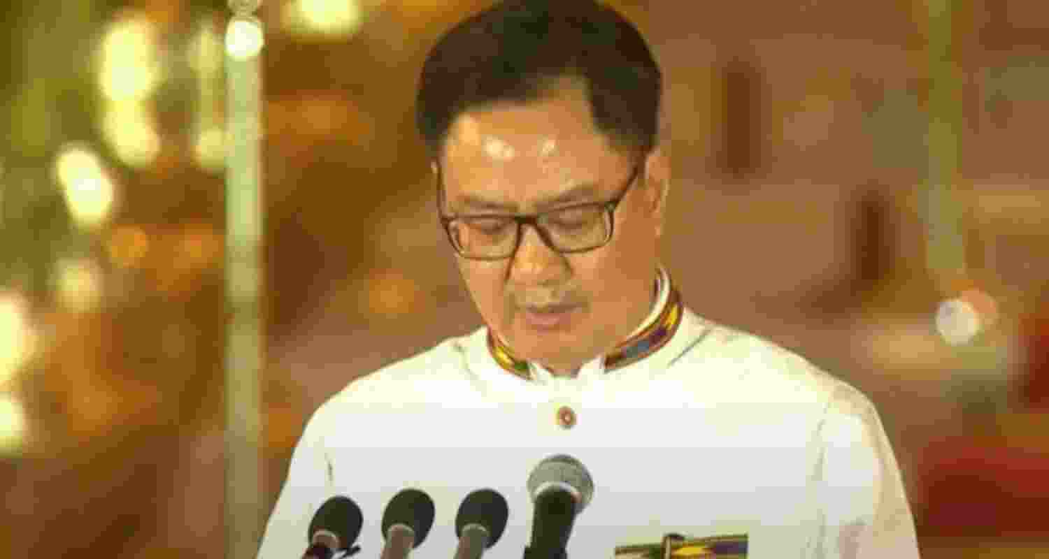 Kiren Rijiju takes oath as cabinet minister in Modi 3.0 Kiren Rijiju takes oath as cabinet minister in Modi 3.0