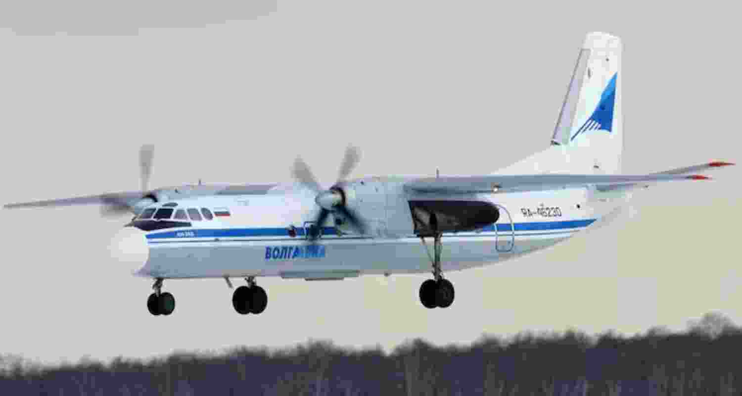 A file photo of Russia's An-25 airctaft. A file photo of Russia's An-25 airctaft.