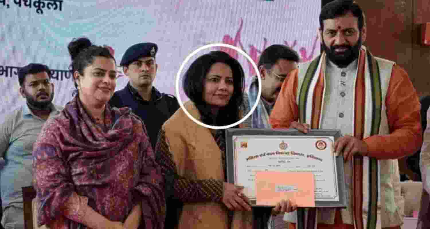 Woman who falsely accused 12 men of rape feted by CM Saini Woman who falsely accused 12 men of rape feted by CM Saini