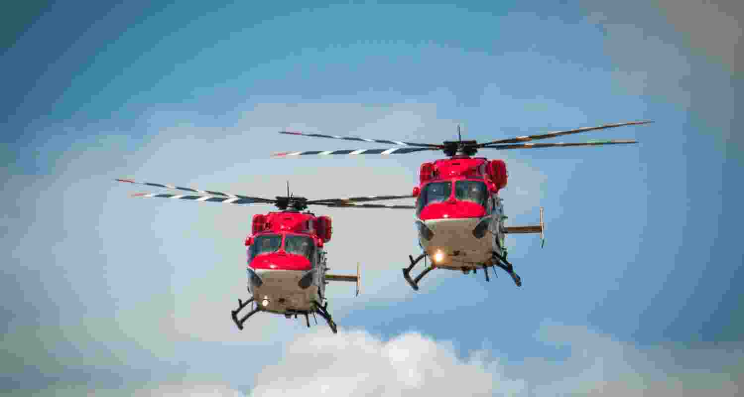 Indian Air Force’s Sarang team. Indian Air Force’s Sarang team.