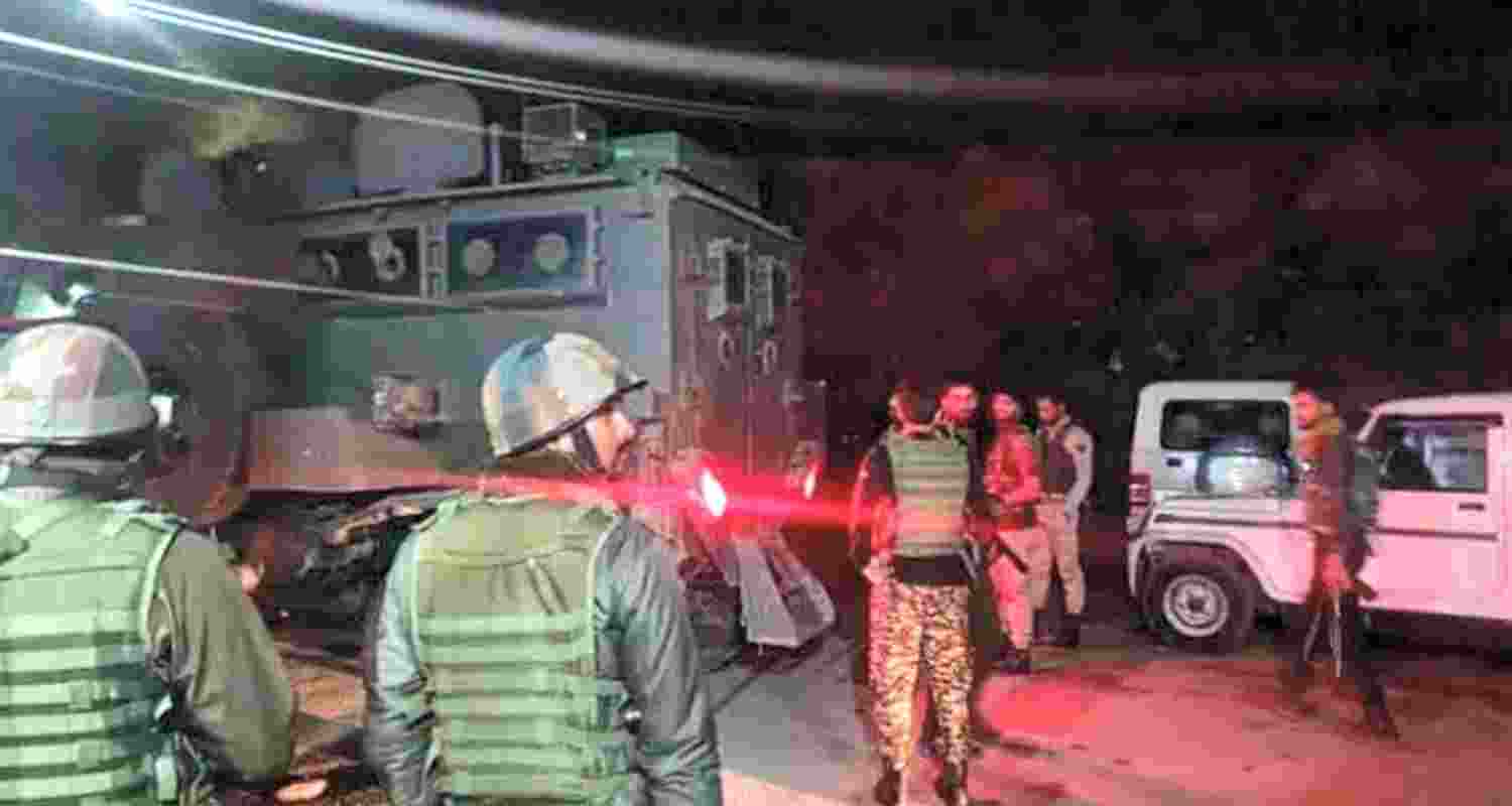 Heavy security deployment in Jammu. Heavy security deployment in Jammu.