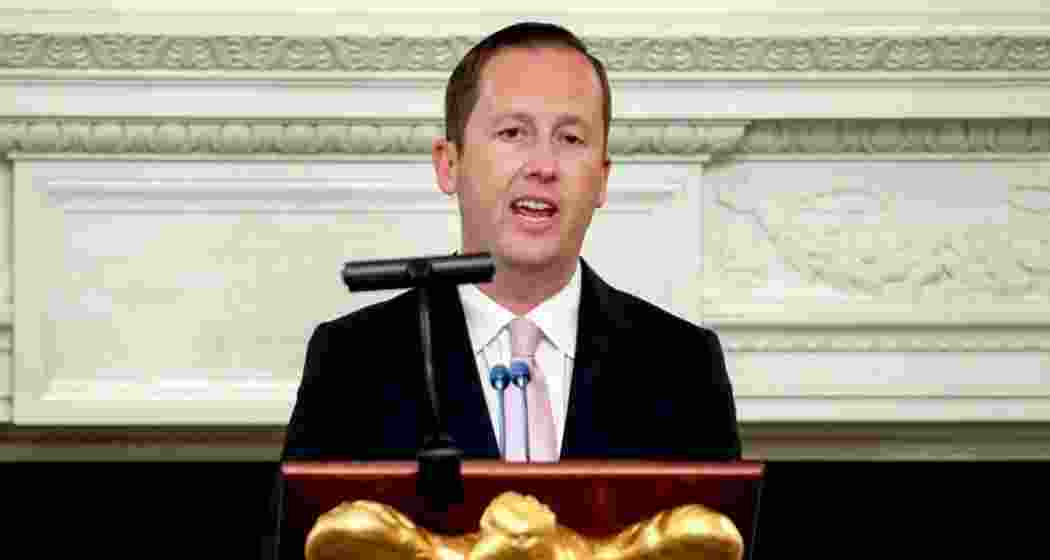 A file photo of US Ambassador to India Sergio Gor addressing a gathering. A file photo of US Ambassador to India Sergio Gor addressing a gathering.