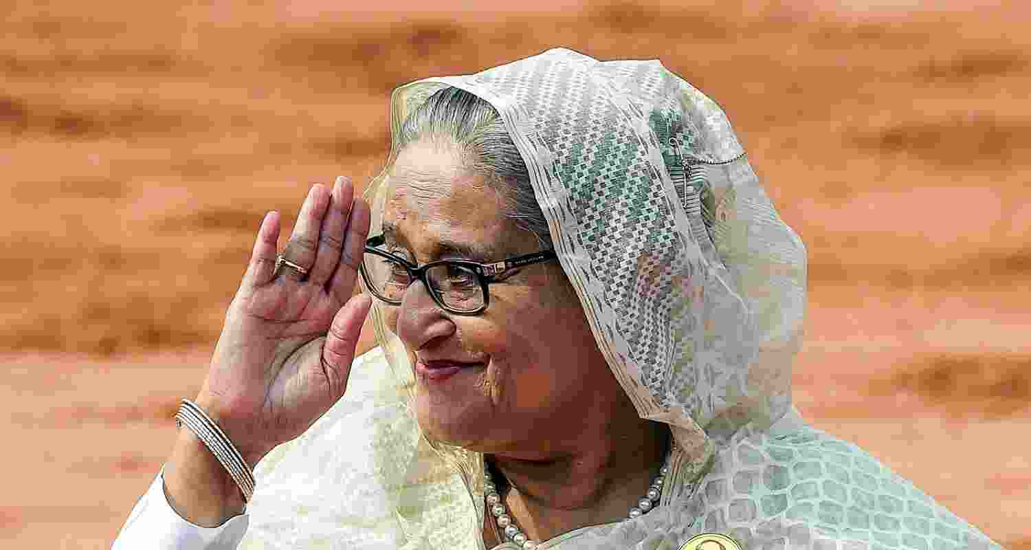 Ousted Bangladesh PM Sheikh Hasina. Ousted Bangladesh PM Sheikh Hasina.