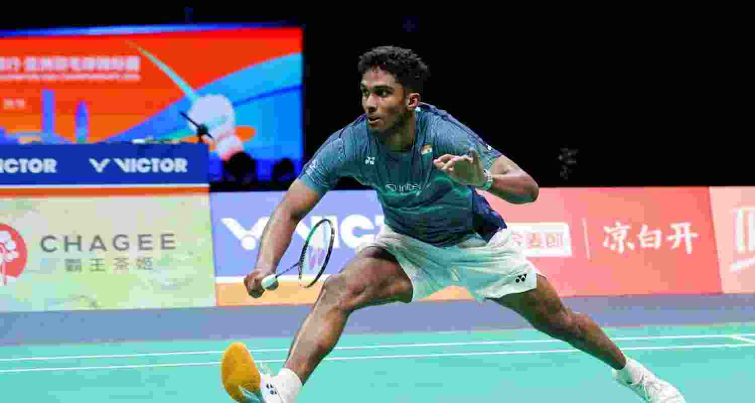 Badminton Asia Championships silver-medallist Ayush Shetty. Badminton Asia Championships silver-medallist Ayush Shetty.