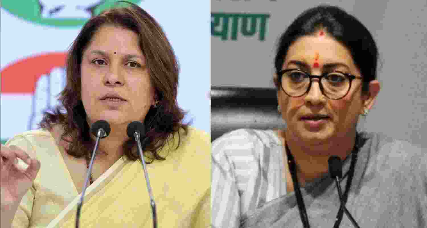 Supriya Shrinate and Smriti Irani. Supriya Shrinate and Smriti Irani.
