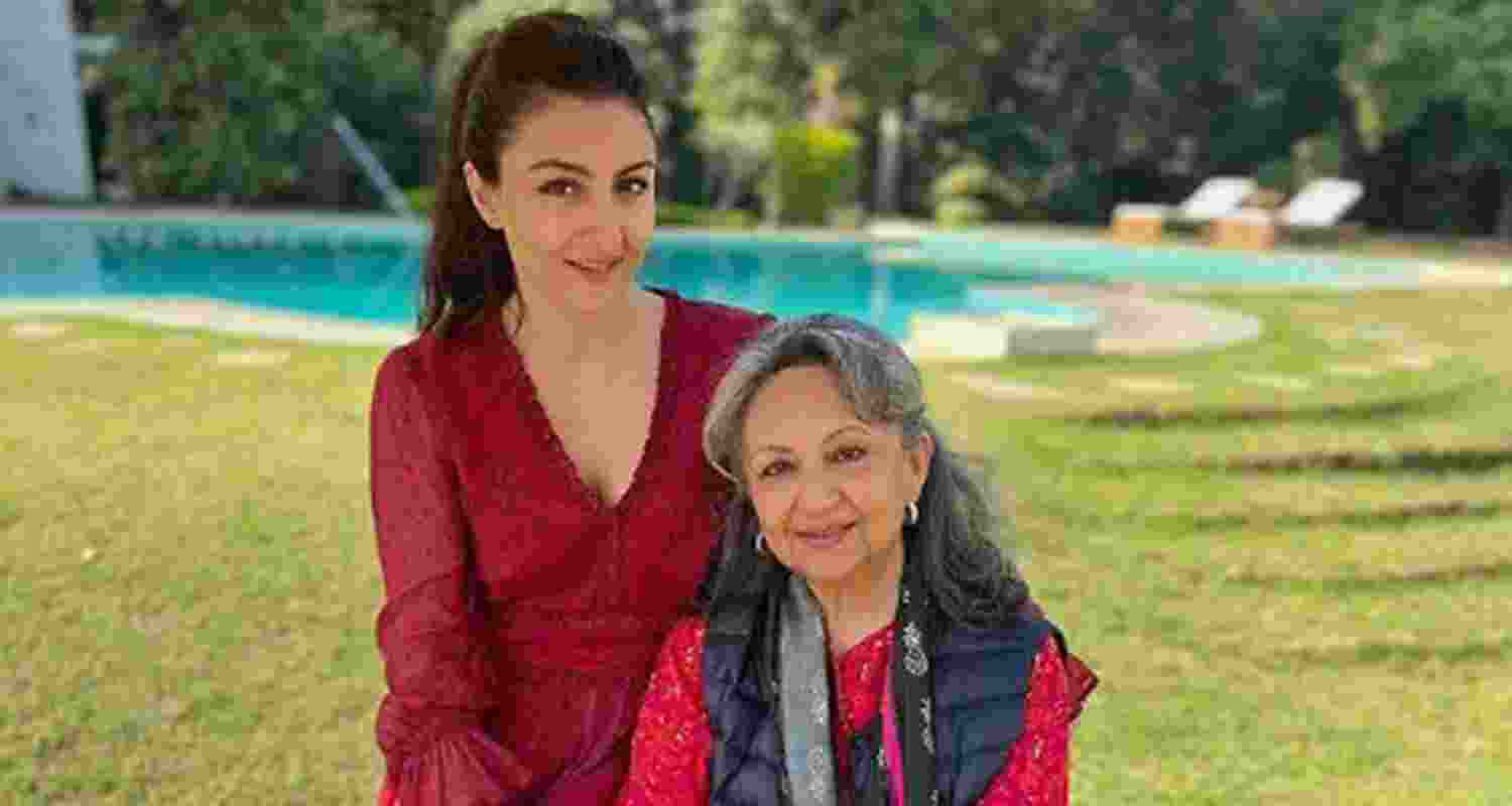 Actor-author Soha Ali Khan with legendry actor Sharmila Tagore Actor-author Soha Ali Khan with legendry actor Sharmila Tagore