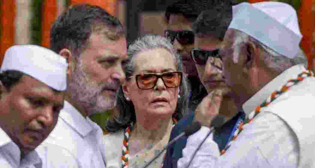Congress leaders Sonia Gandhi and Rahul Gandhi at the party's Independence Day function in New Delhi. Congress leaders Sonia Gandhi and Rahul Gandhi at the party's Independence Day function in New Delhi.