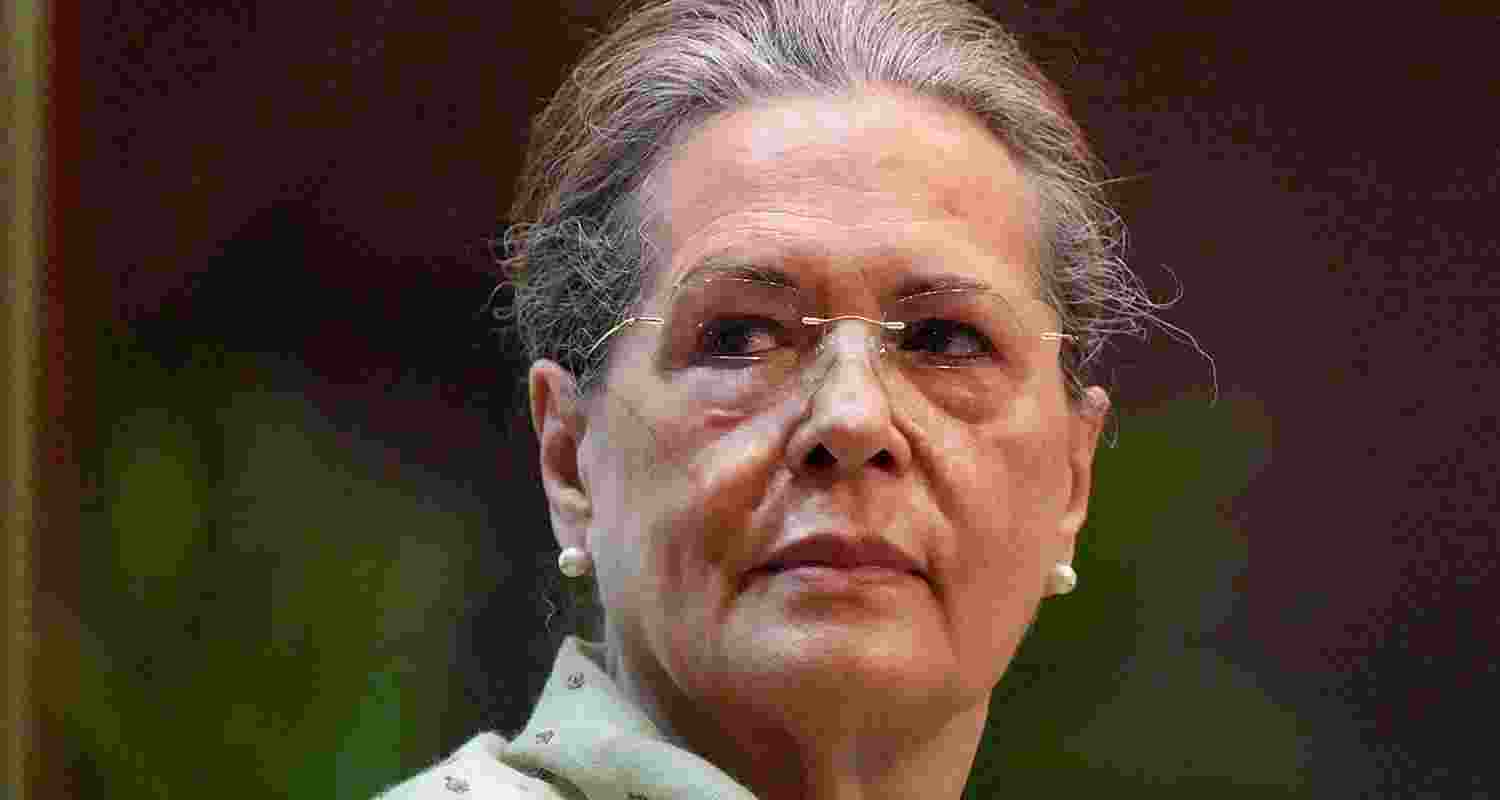 A file photo of former Congress President Sonia Gandhi. A file photo of former Congress President Sonia Gandhi.
