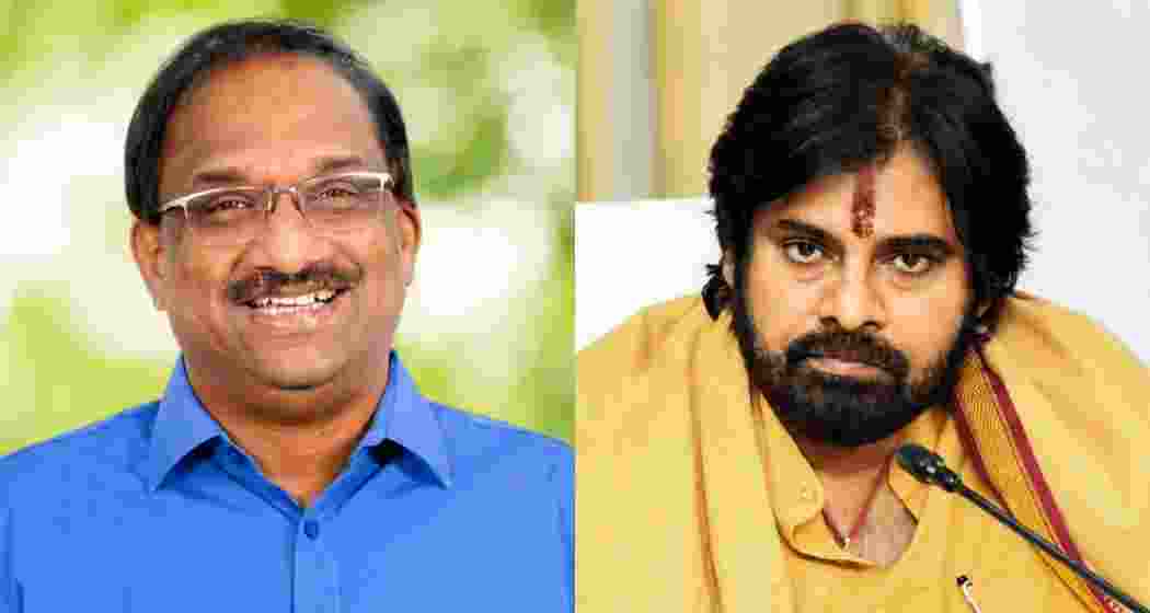 Prof Nageshwar (left) and Andhra Pradesh Deputy Chief Minister Pawan Kalyan (right) during a press interaction, discussing key political developments and governance issues. Prof Nageshwar (left) and Andhra Pradesh Deputy Chief Minister Pawan Kalyan (right) during a press interaction, discussing key political developments and governance issues.
