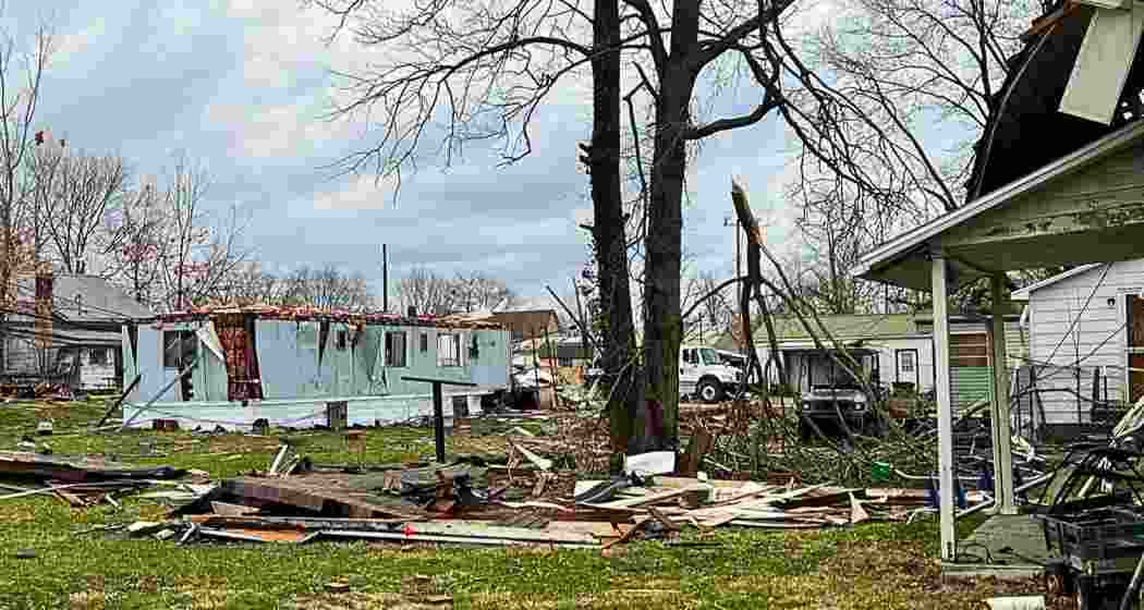 A tornado leaves a path of destruction in Missouri, levelling homes and uprooting trees as emergency responders search for survivors following a massive storm system that has killed at least 32 people. A tornado leaves a path of destruction in Missouri, levelling homes and uprooting trees as emergency responders search for survivors following a massive storm system that has killed at least 32 people.